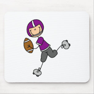 Paarse Voetbalspeler Muismat
