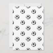 Paarse voetbalwedstrijd - thema Birthday - uitnodi (Achterkant)