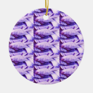 Paarse Vogel Beelden Keramisch Ornament