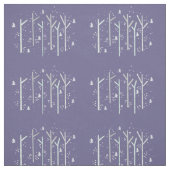 Paarse vogelbomen stof (Swatch)