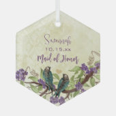 Paarse  vogelgriffier van Honor Ornamenten (Voorkant)