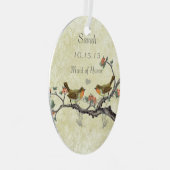 Paarse  vogelgriffier van Honor Ornamenten (Voorkant Rechts)