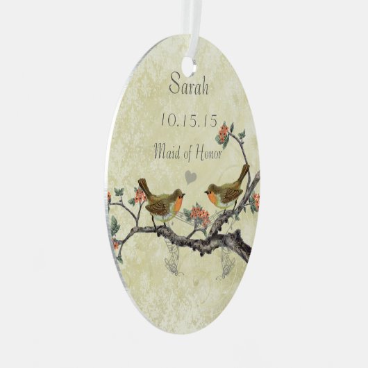 Paarse  vogelgriffier van Honor Ornamenten (Voorkant Rechts)