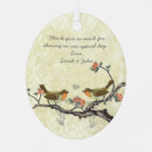 Paarse  vogelgriffier van Honor Ornamenten (Achterkant)