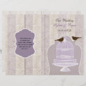 paarse vogelvogelvogelvogelgeboorte met een tweele (Voorkant / Achterkant)