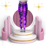 Paarse Voilet Glanzende Abstracte Sparkles Chic Leggings<br><div class="desc">Transformeer je garderobe met mijn stijlvolle en veelzijdige leggings, ideaal voor actieve vrouwen en meisjes die graag comfort en elegantie combineren. Deze moderne sport leggings zijn voorzien van een prachtige ombre mix van violet en paarse, versterkt met gloeiende glitter accenten en een chique boog motief, waardoor ze een opvallende keuze...</div>