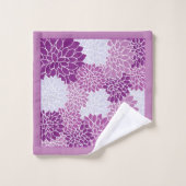 Paarse volken bad handdoek (Wasdoekje)