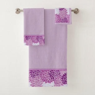 Paarse volken bad handdoek