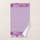 Paarse volken bad handdoek (Handdoek)