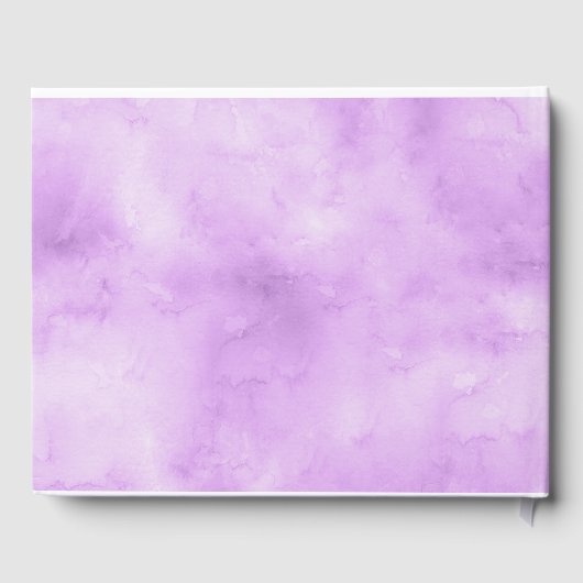 Paarse volken Meisje Paars en Goud Baptisme Gastenboek (Achterkant)