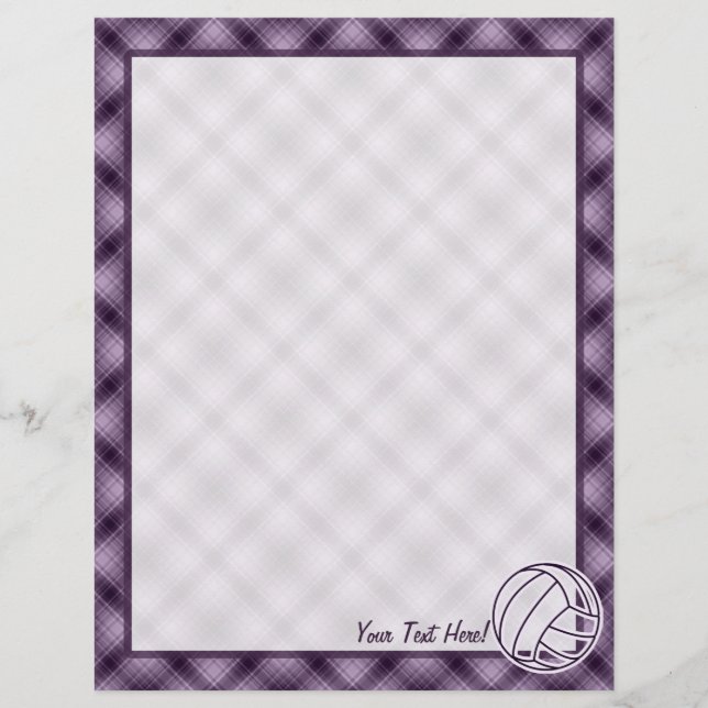 Paarse volleybal (Voorkant)