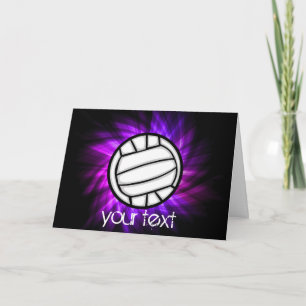 Paarse volleybal kaart