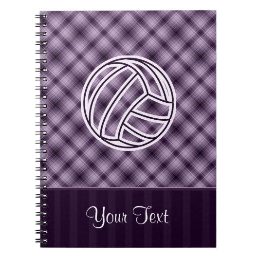 Paarse volleybal notitieboek (Voorkant)