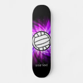 Paarse volleybal persoonlijk skateboard (Voorkant)