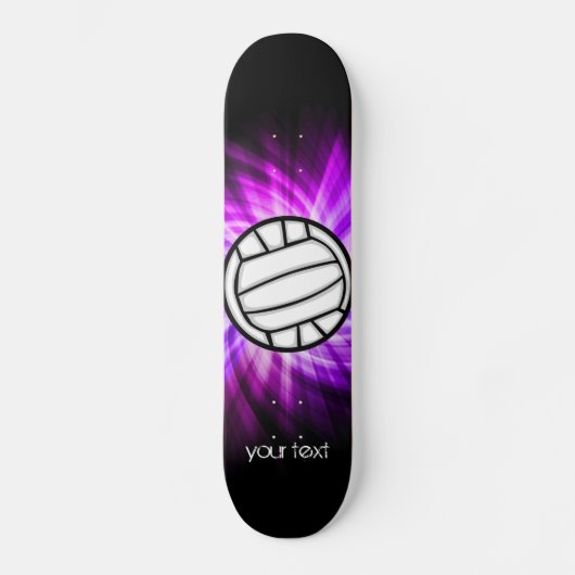 Paarse volleybal persoonlijk skateboard (Voorkant)