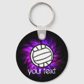 Paarse volleybal sleutelhanger (Voorkant)