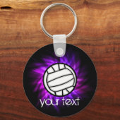 Paarse volleybal sleutelhanger (Voorkant)
