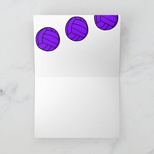 Paarse volleyballen - Bedankt (Binnen)