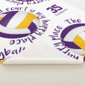 paarse volleybalrechtbank gelukkig plaats sherpa deken (3/4)