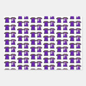 Paarse vonkdanser inpakpapier vel (Voorkant 2)