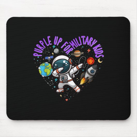 Paarse voor Kinder astronaut Muismat (Voorkant)