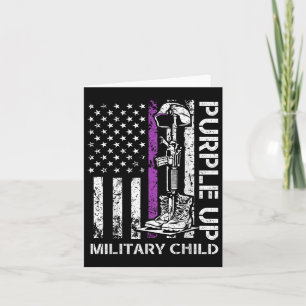 Paarse voor Kinder US Flag Military Chil Kaart