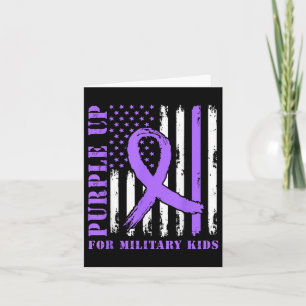 Paarse voor Kinder US Flag Military Child Kaart