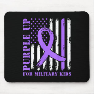 Paarse voor Kinder US Flag Military Child Muismat