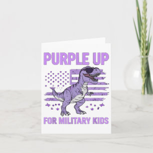 Paarse voor Kinder vlag Militair Kind Mo Kaart