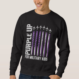 Paarse voor Kinder vlag Militair kind Mo Trui