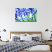 Paarse voorlentes Vloerfotocanvas afdrukken (Insitu (Slaapkamer))