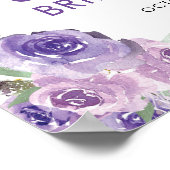 Paarse Voorraad de Keuken Welkom Bord Poster (Hoek)