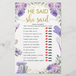 Paarse voorraad in de keuken zei hij dat ze zei