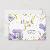 Paarse voorraad Keuken Hartelijk dank Bedankkaart (Voorkant)