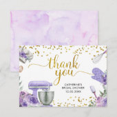 Paarse voorraad Keuken Hartelijk dank Bedankkaart (Voorkant / Achterkant)