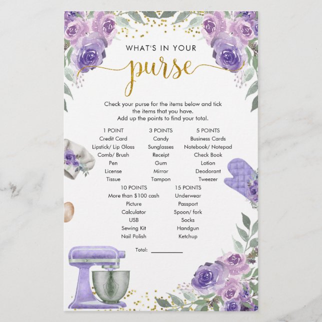 Paarse voorraad keuken wat in je paardenspel (Voorkant)