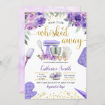 Paarse voorraad van de Kitchen Bridal Shower Kaart<br><div class="desc">Paarse voorraad van de Kitchen Bridal Shower</div>