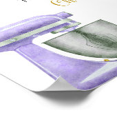 Paarse voorraad van de Mimosa Bar van het KeukenVr Poster (Hoek)