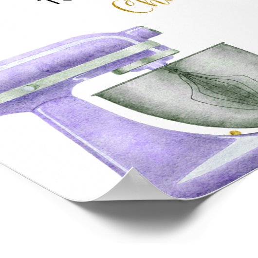 Paarse voorraad van de Mimosa Bar van het KeukenVr Poster (Hoek)