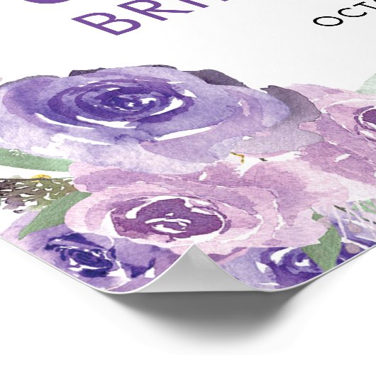 Paarse voorraad van het Welkomstteken van Kitchen Poster (Hoek)