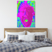 paarse voorruit canvas afdruk (Insitu (Slaapkamer))