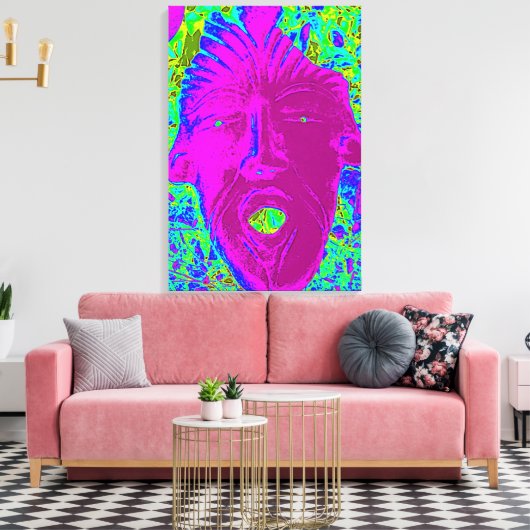 paarse voorruit canvas afdruk (Insitu (Woonkamer))