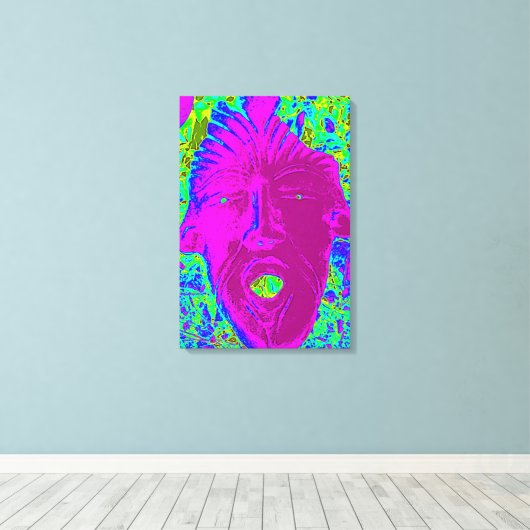 paarse voorruit canvas afdruk (Insitu (Houten vloer))