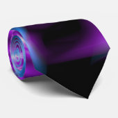 Paarse vormgeving stropdas (Opgerold)