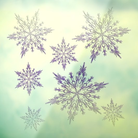 Paarse vorst raamsticker (Vel 3)