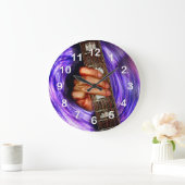 Paarse Vortex Guitar Grip Grote Klok (Huis)