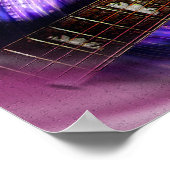 Paarse Vortex Guitar Grip Poster (Hoek)