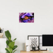 Paarse Vortex Guitar Grip Poster (Thuiskantoor)