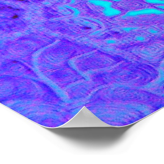 Paarse Vortex Maze Poster (Hoek)