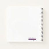 Paarse Vortex Sketch Spiral Notitieboek (Achterkant)